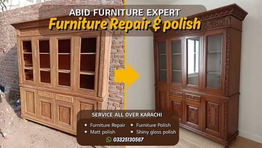 Bedroom Set Palish | Color Change | Furniture Palish in karachi