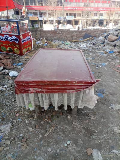 wooden rehri dor sail