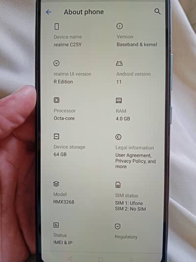 c25y 4gb Rom 64gb Ram