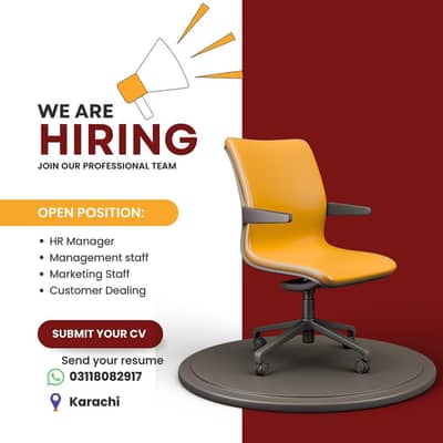 İndoor office work - office staff need - karachi