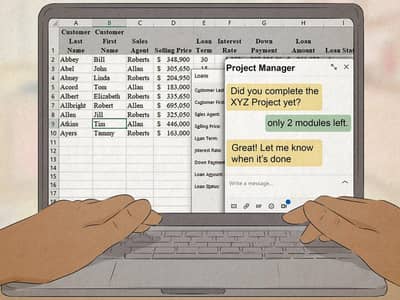data entry & mange wear house