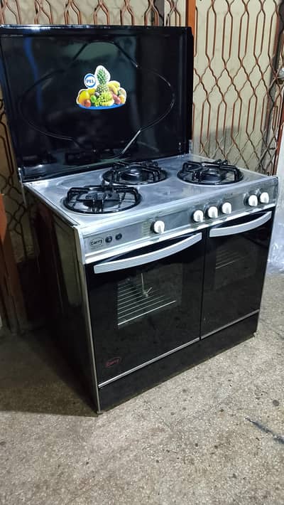 care  three burner cooking range oven