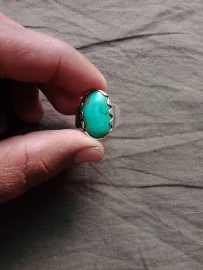 Natural Hussaini Feroza Ring