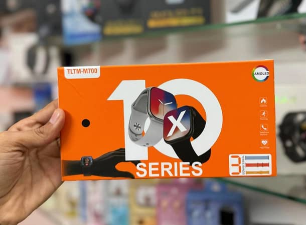 TLTM-M700 Series 10 AMOLED Smartwatch USA Original Ultimate Fitness Companion with 3 Straps & Bluetooth Calling