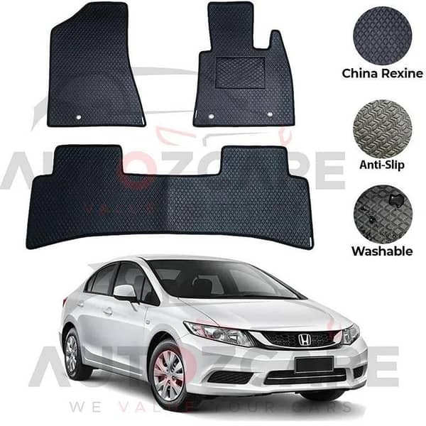 Honda Civic Rebirth China Rexine Floor Mat 3PCS - Model 2013-2016
