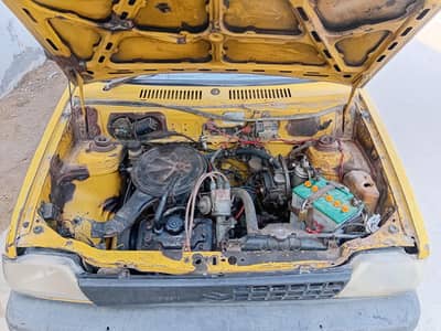 Suzuki mehran yellow cab taxi 1994 modal