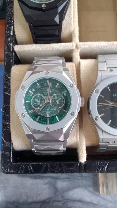 hublot  stainless steel watch