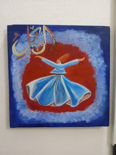 Original Oil Painting – Whirling Dervish