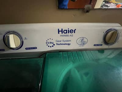 haier  washing machine 8kg