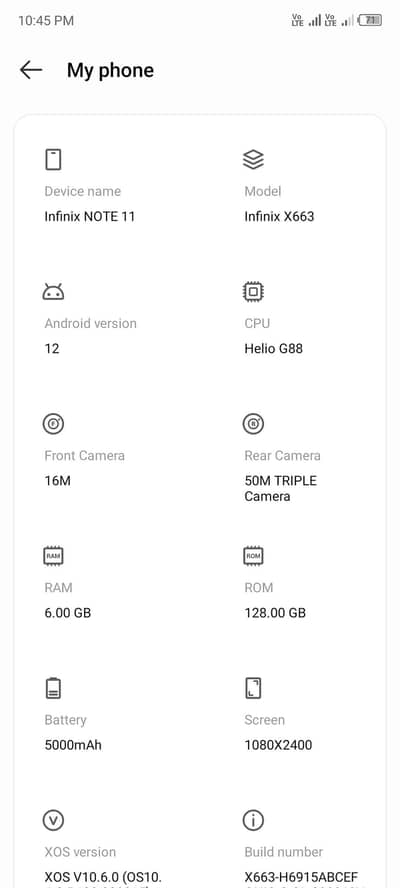 infinix note 10 pura add read kr k msg krna