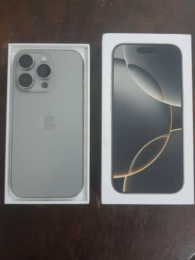 IPHONE 16 PRO , 256 GB , NATURAL TITANIUM, NON-PTA, 100% BATTERY