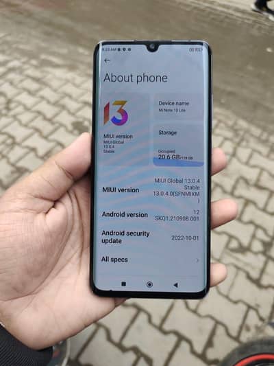 mi note 10 lite 03174821236