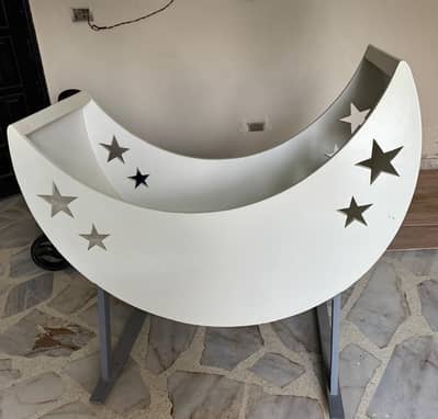 baby wooden moon cot