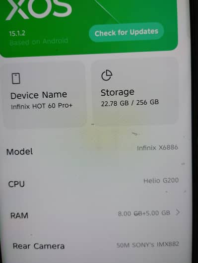 lush mobile infinx hot 60 pro+ ha 5.95mm ha  10 mothe warranty ha