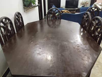 Wooden Dining Table 6 seater