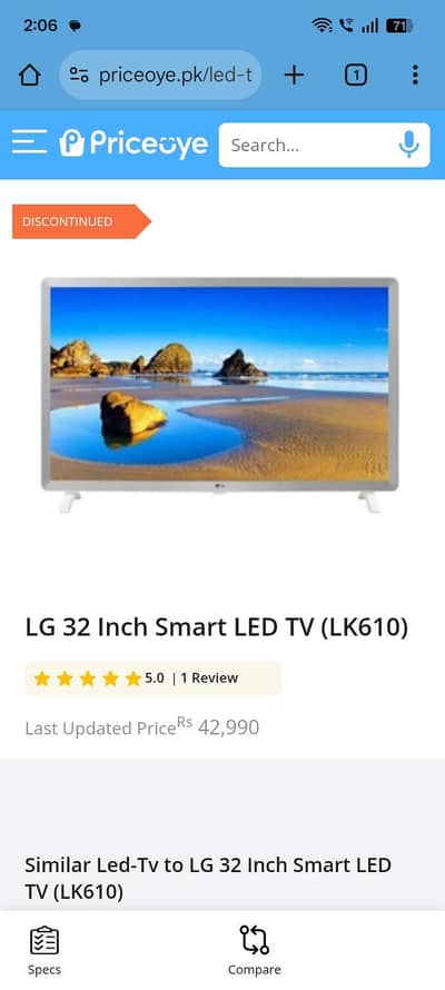 LG Original. 32,smart wifi Led