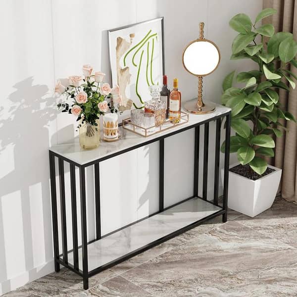 Modern Entryway Console Table Premium Console Table for Hallway & Entry Space Smooth Finish, Sturdy and Functional, Ideal for Entryway Styling,