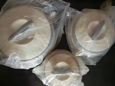 Premium Set of 3 Insulated Hotpots - Brand New