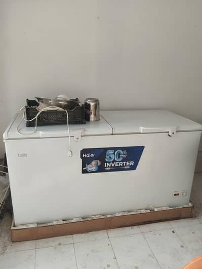 2 door one section jambu size deep freezer, one month used only