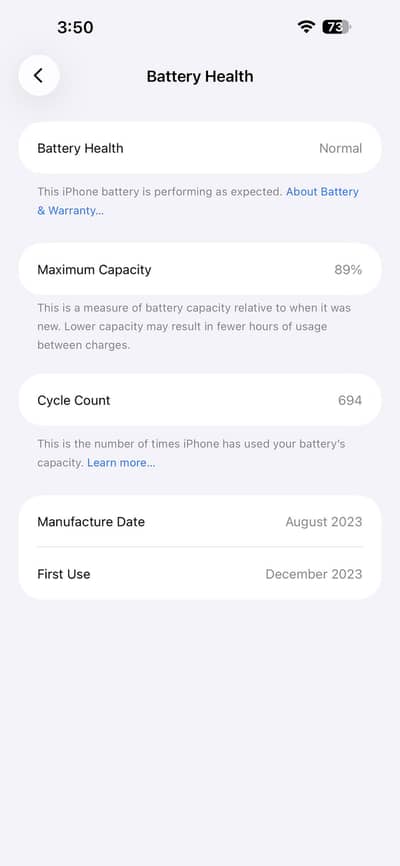 Iphone 15 pro max JV LLA model
