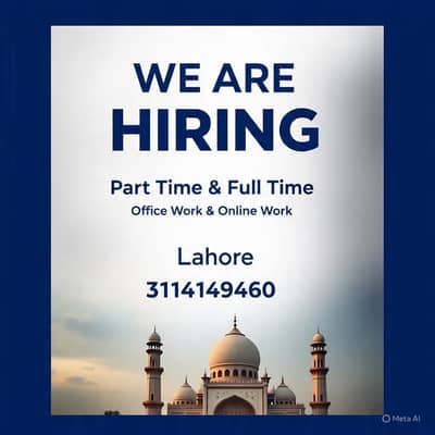 Golden opportunity For male and female for office and online work