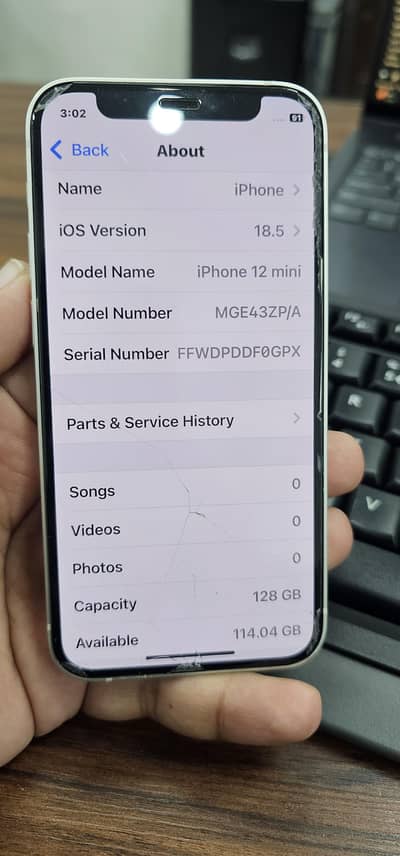 Iphone 12 Mini Dual Sim PTA 128Gb