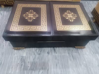 Foldable Triple Center Table for Drawing Room