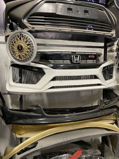 Civic X TypeR FC450 V2 Front bumper Without Grill