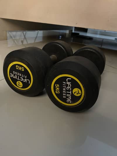 5kg pair of high quality dumbells