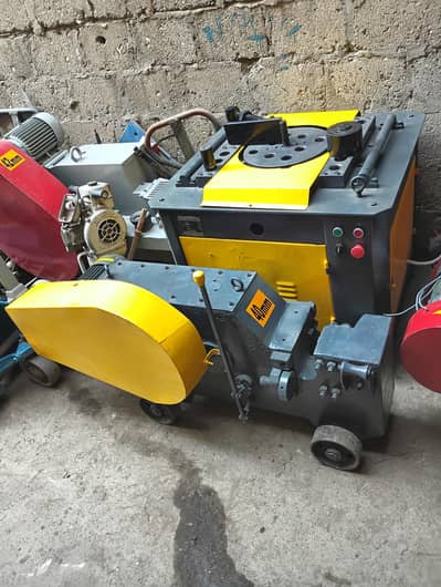 Steel Bar Cutting and Bending machine. Pallet Trolley