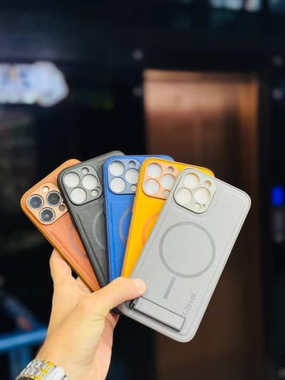 100% leather with stand