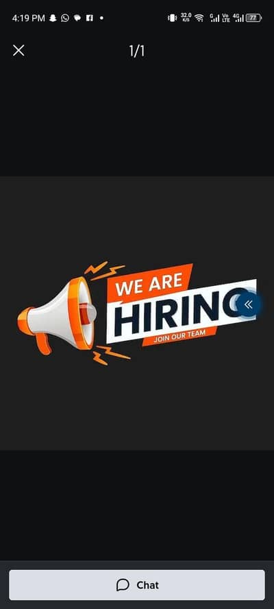 Hiring male female for office and online work apply now