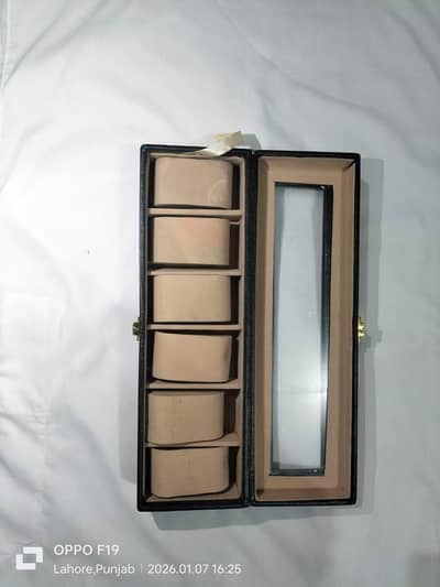 watches collection box black colour