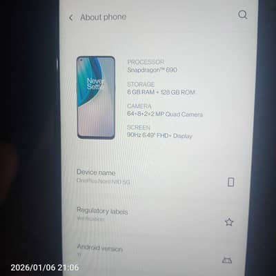 one plus Nord n10 5g