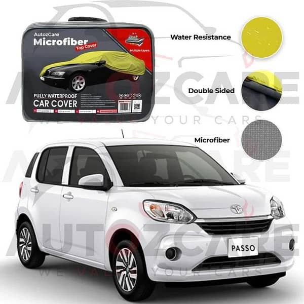 Toyota Passo Microfiber Car Top Cover - Model 2017-2025