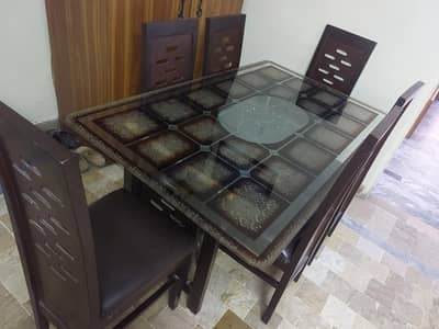 6 chairs dining table