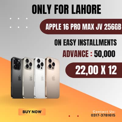 Apple iPhone 16 Pro Max JV 256GB On Installments