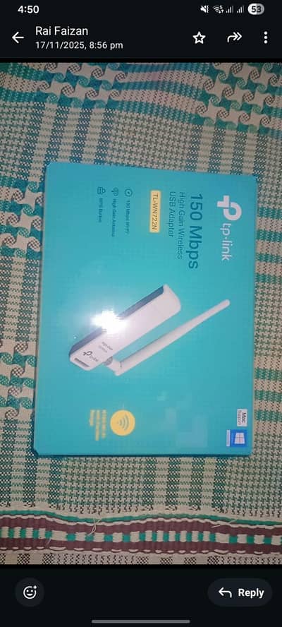 TP-LINK Wireless USB Adapter 150mbs High Gain TL-WN722N