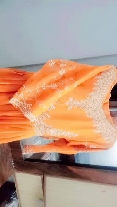 beautiful georget three piece frock