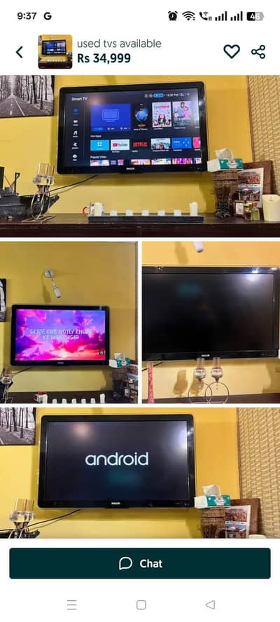 used Phillips tvs for sale 9/10 condition