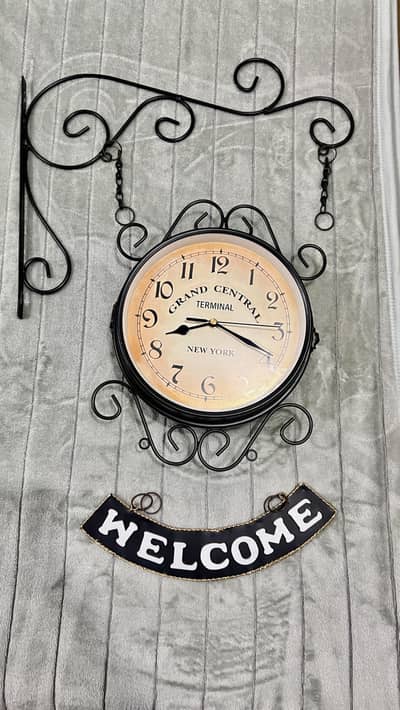 Double Sided Wall Clock