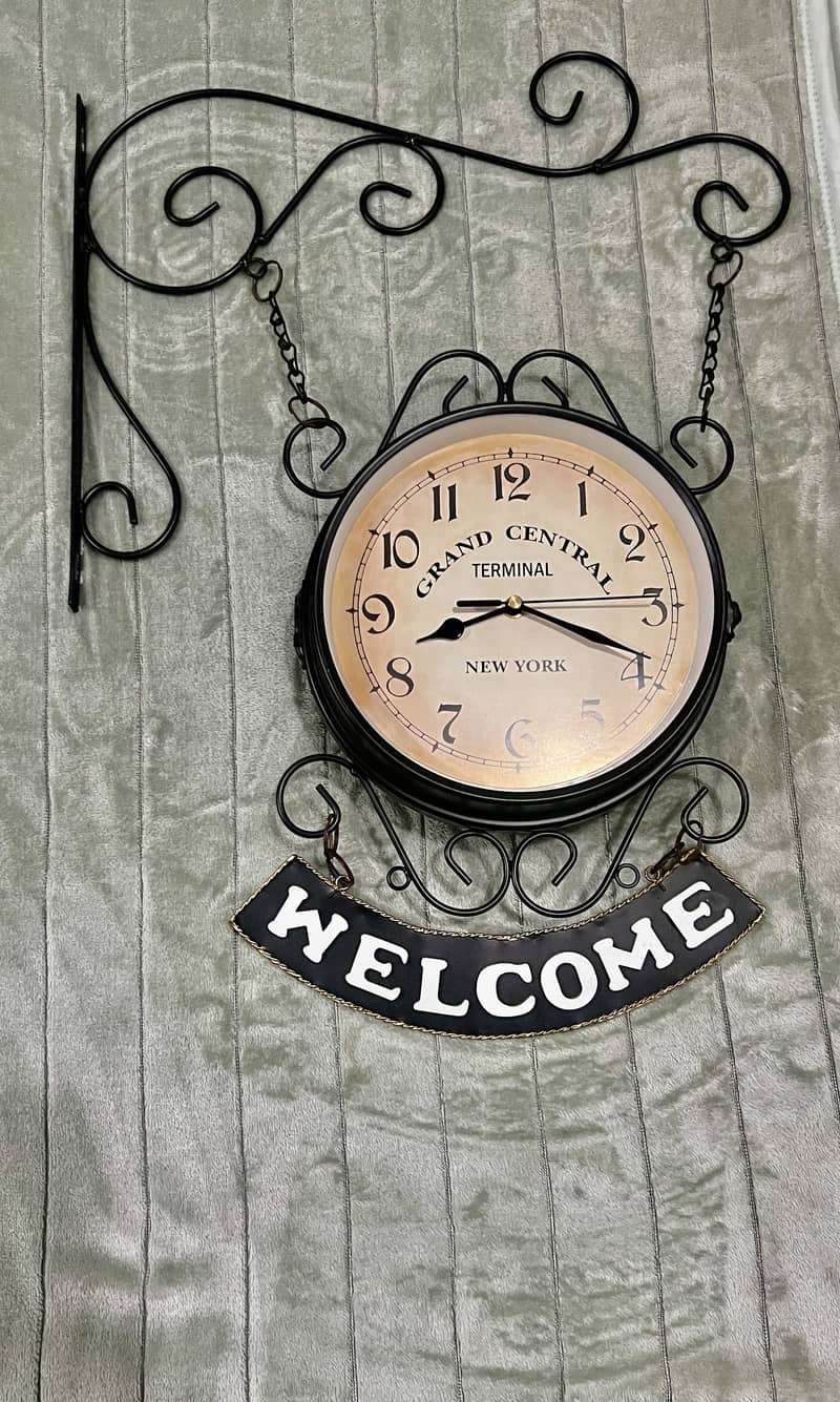 Double Sided Wall Clock 1