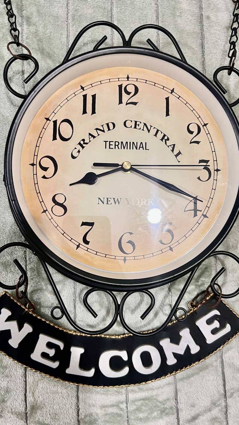 Double Sided Wall Clock 2