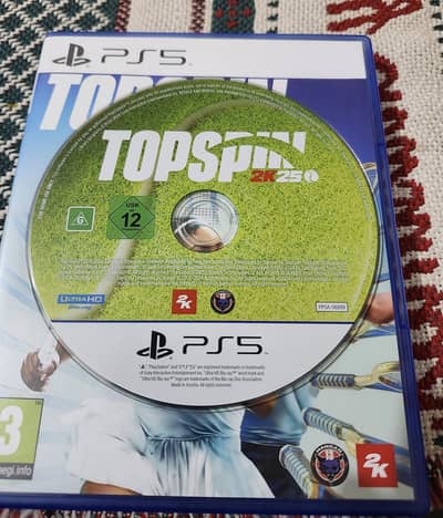 TopSpin 2k25 Ps5 Game Tennis