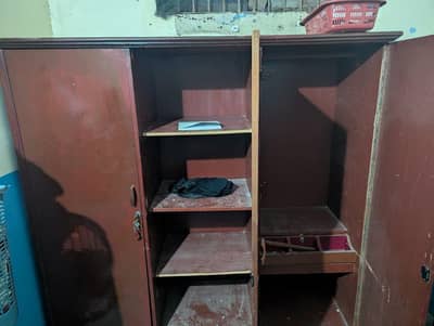 3 door wooden almari