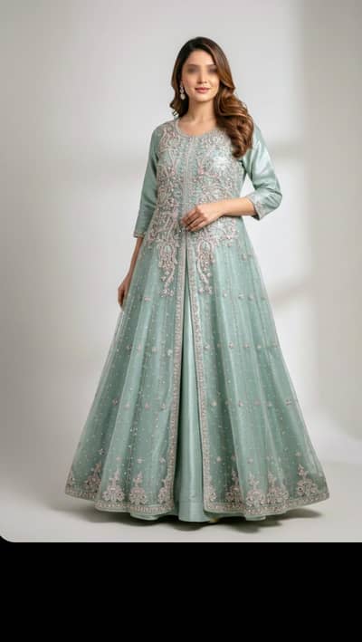Walima Bridel Dress Full Embellished Hand work Maxi for Sale