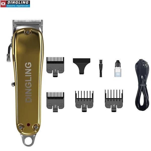Dingling RF-1981 Wireless Electric Hair Clipper for Men - Professional Rechargeable Trimmer