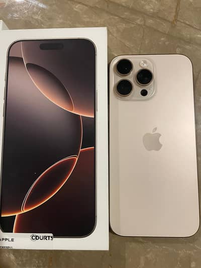 iPhone 16 Pro Max 256 GB - Desert Titanium -With Box - Non PTA