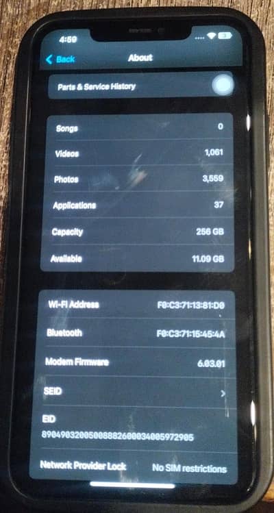 11 pro max 256gb battery change all okay