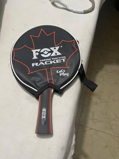 Racket of Table tennis  Hardly used once or twice